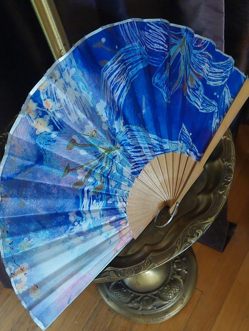 Watercolor Floral Hand Fan
